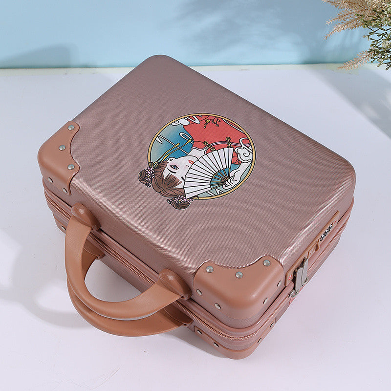 Q3Y Hand-Carry Cosmetic Case – Compact Lightweight Travel Companion with Lock