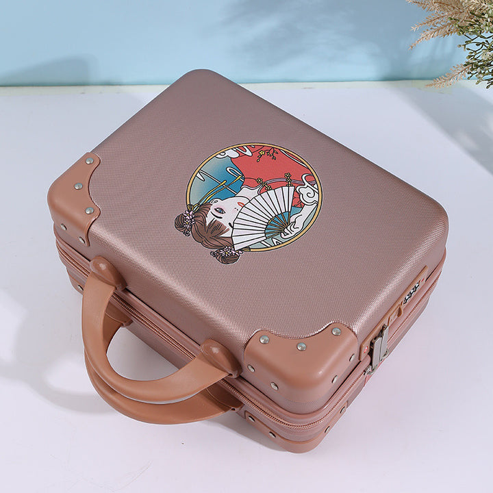Q3Y Hand-Carry Cosmetic Case – Compact Lightweight Travel Companion with Lock