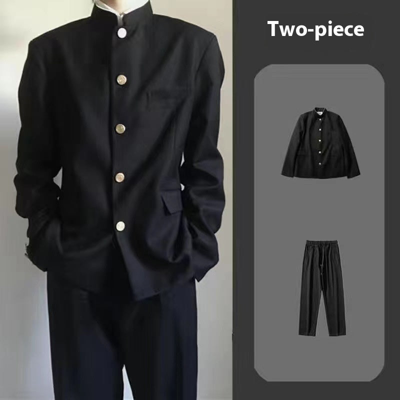 Traje Zhongshan de alta gama y uniforme DK de estilo japonés para niños: conjunto de tres piezas de estilo urbano