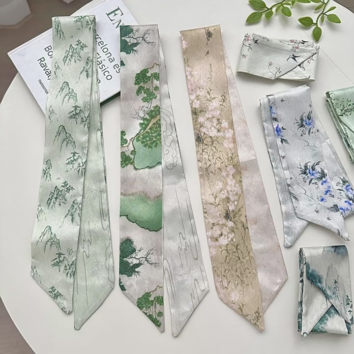 Diadema y bufanda de estilo chino: nuevo accesorio elegante y multiusos (2024)