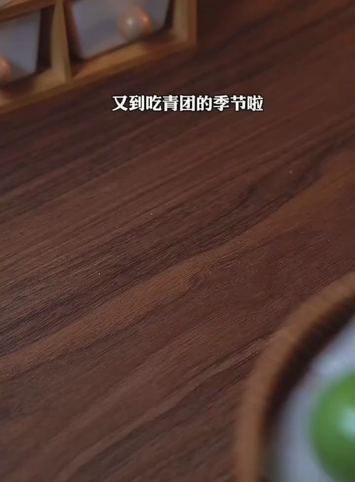 手工蛋黄肉松青团 | 糯米糕 | 传统中式小吃 | 散装包装