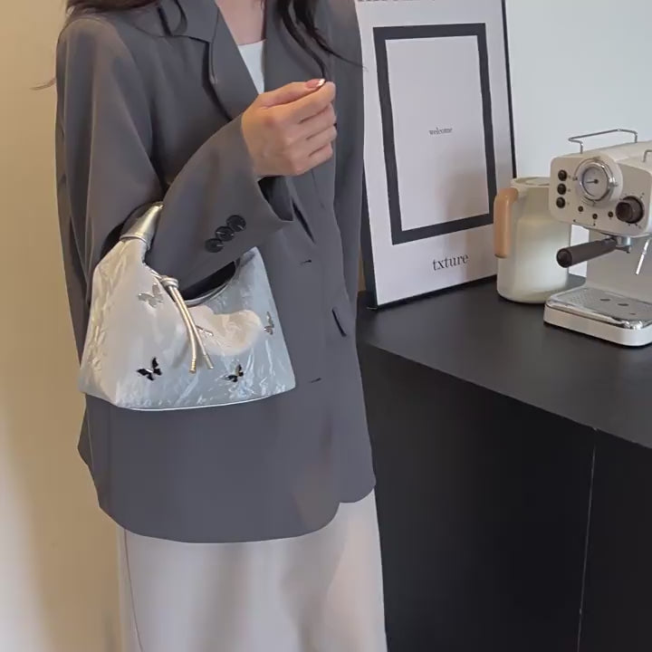 Bolso tote con mariposas estilo coreano: nuevo bolso bandolera de gran capacidad estilo chino