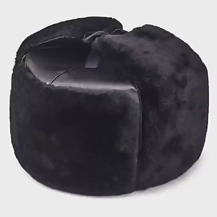 Men's Winter Lei Feng Hat for Seniors – Thickened Cotton Cap with Ear Protection for Elderly