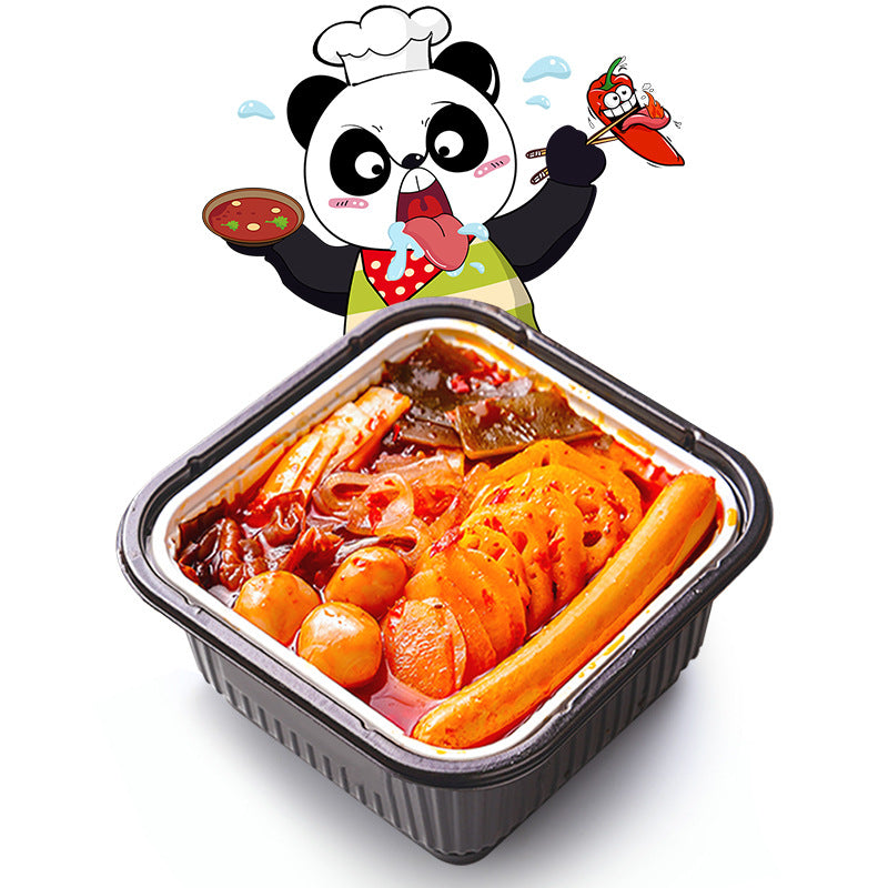 Chongqing self-heating hot pot, convenient and easy-to-prepare instant food, spicy Sichuan-style self-heating hot pot, popular online food, wholesale self-heating mini hot pot.