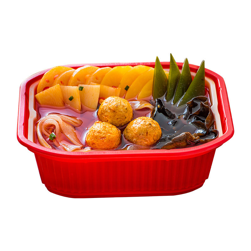 Chongqing self-heating hot pot, convenient and easy-to-prepare instant food, spicy Sichuan-style self-heating hot pot, popular online food, wholesale self-heating mini hot pot.