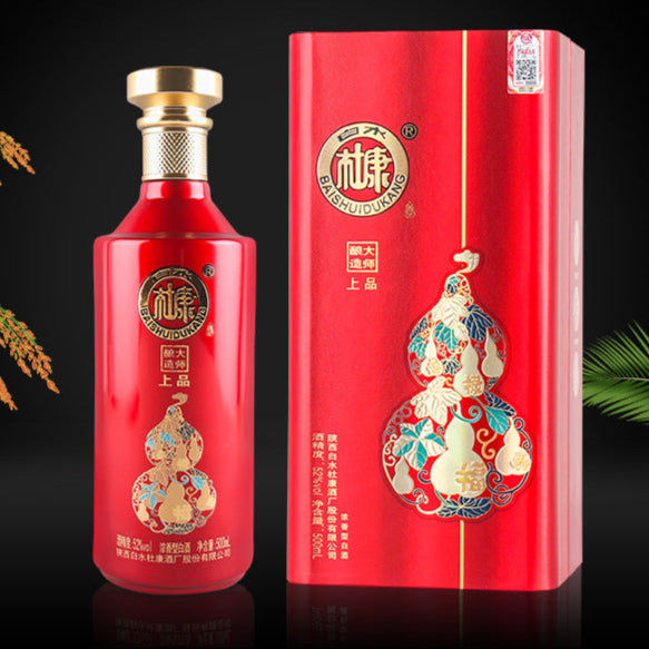 Licor Baishui Dukang Luzhou, sabor a grano puro, 500 ml, caja de regalo para banquetes de bodas, regalo festivo, licor al por mayor