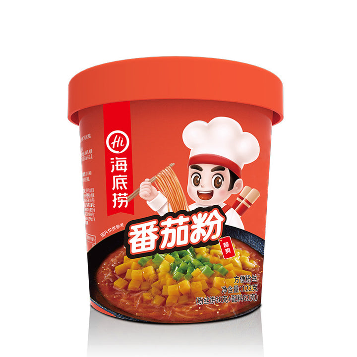 Haidilao self-heating hot pot, instant self-heating hot pot with spicy tender beef and tomato beef brisket, wholesale of self-heating mini hot pots.