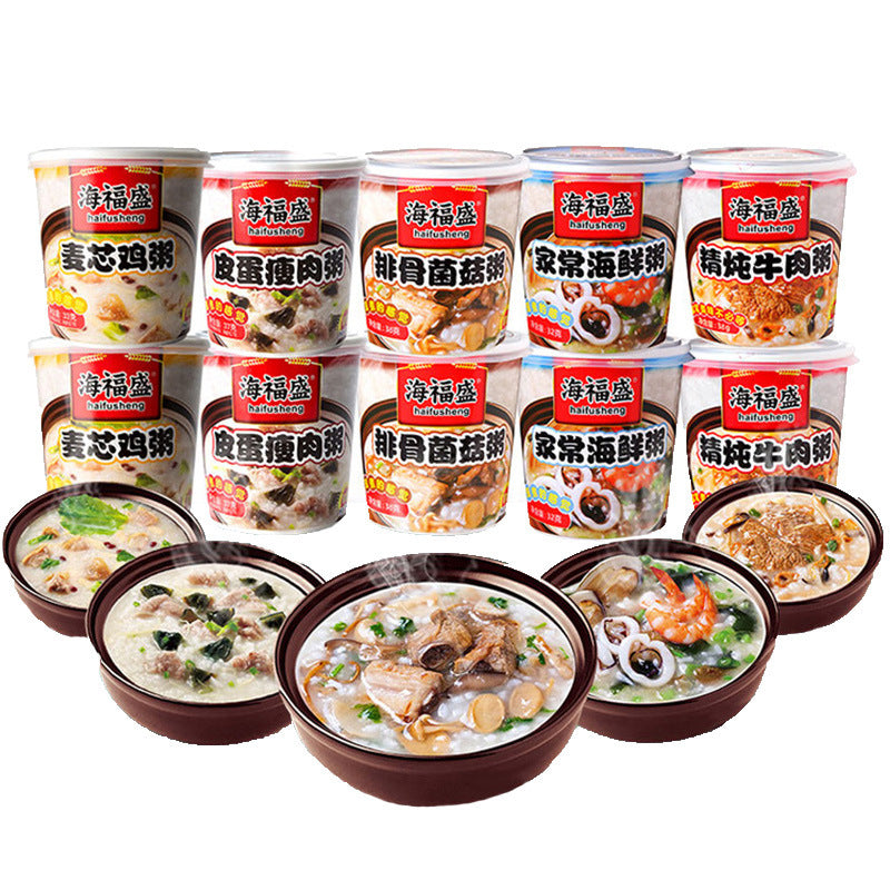 Haifusheng Instant Porridge Cups – Freeze-Dried Convenience