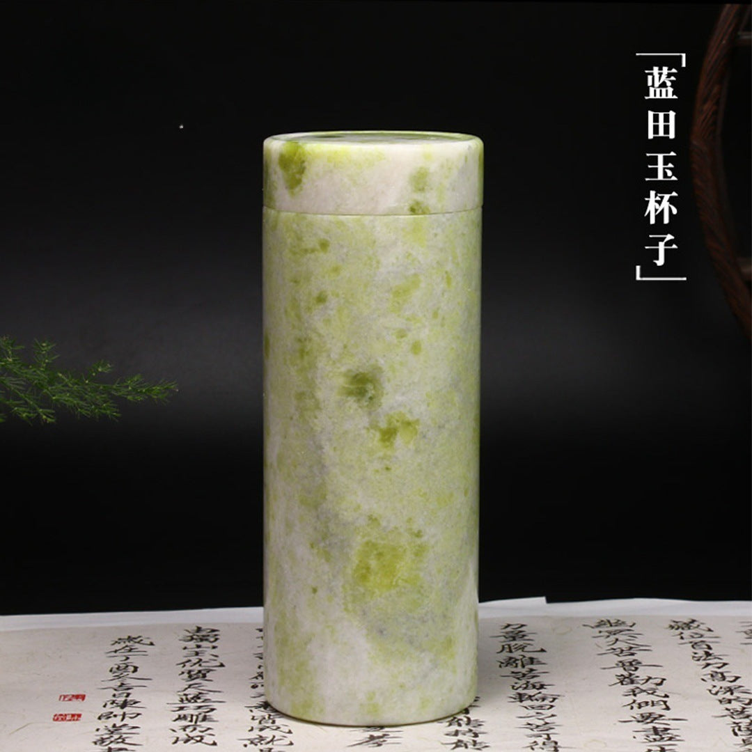Jade Stone Tea Cup & Insulated Bowl – Lantian Jade, Dushan Jade & Lushan Green Jade Cultural Giftware