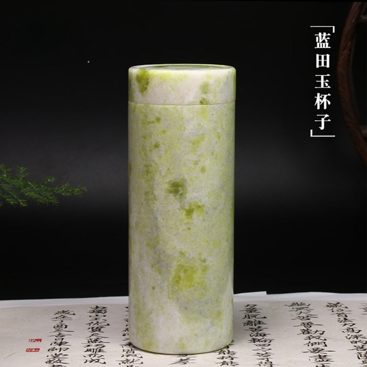 Jade Stone Tea Cup & Insulated Bowl – Lantian Jade, Dushan Jade & Lushan Green Jade Cultural Giftware