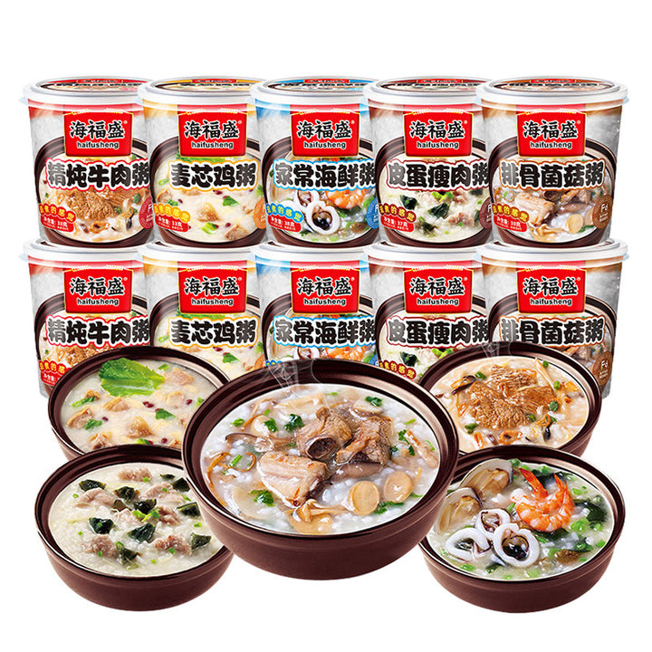 Haifusheng Instant Porridge Cups – Freeze-Dried Convenience