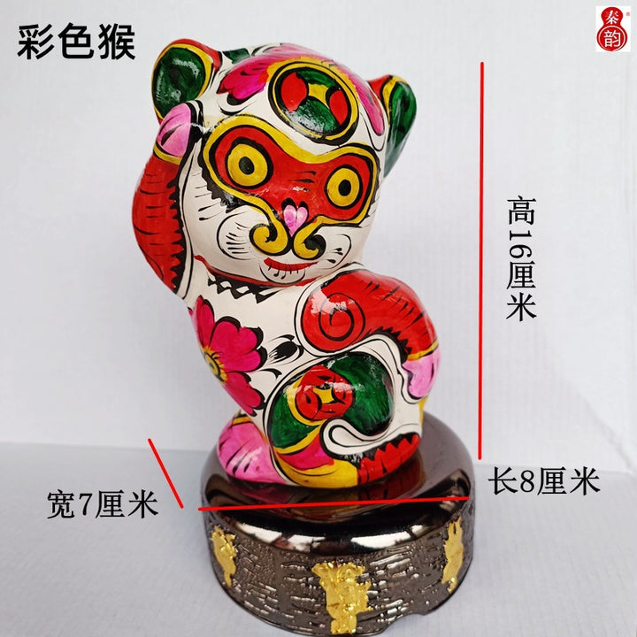 Figuras de arcilla Fengxiang artesanales – Colección Zodiaco Pintada