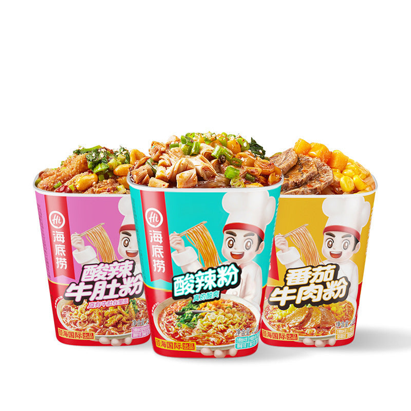 Haidilao self-heating hot pot, commercial wholesale, self-heating rice, convenient instant food, sour and spicy noodles, full case for dormitories.