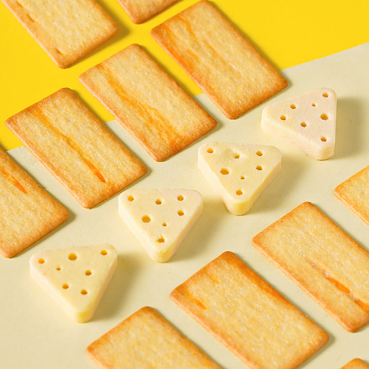 Direct Ship Rock-Baked Cheese Crispy Biscuits | Japanese-Style Thin Crisps | Office Snack