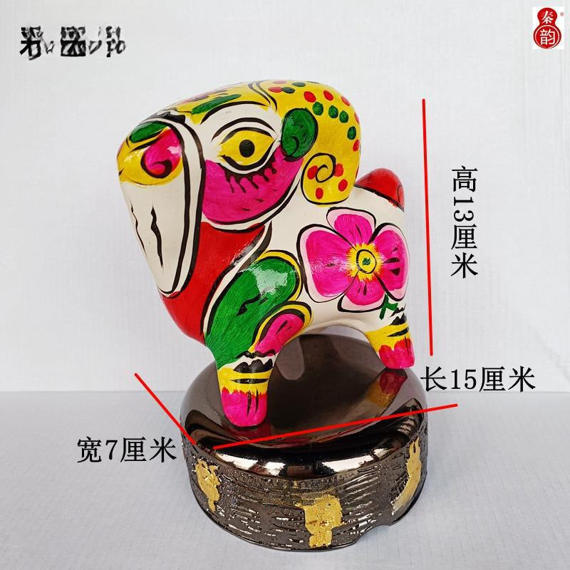 Figuras de arcilla Fengxiang artesanales – Colección Zodiaco Pintada