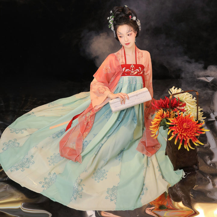 New original adult Hanfu female [Dream Chang'an] Qixi skirt ancient costume Chinese style cabbage spring and summer style daily
