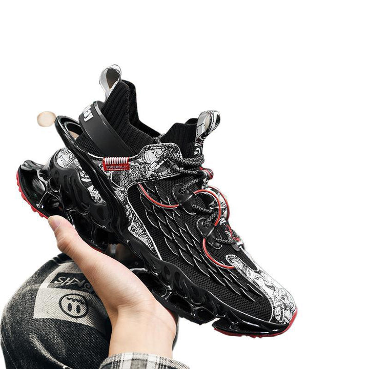 Putian Guochao men's shoes spring and autumn technology running shoes basketball sports shoes ultra-light shock-absorbing running blade shoes breathable
