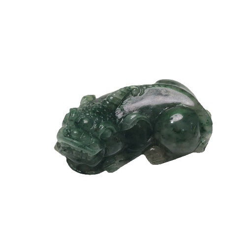 Nanyang Dushan Jade Pixiu &amp; Three-Legged Money Toad Pendant – Full Green Old-Mine Style Jade Necklace Charm