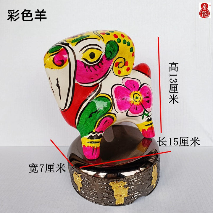 Figuras de arcilla Fengxiang artesanales – Colección Zodiaco Pintada