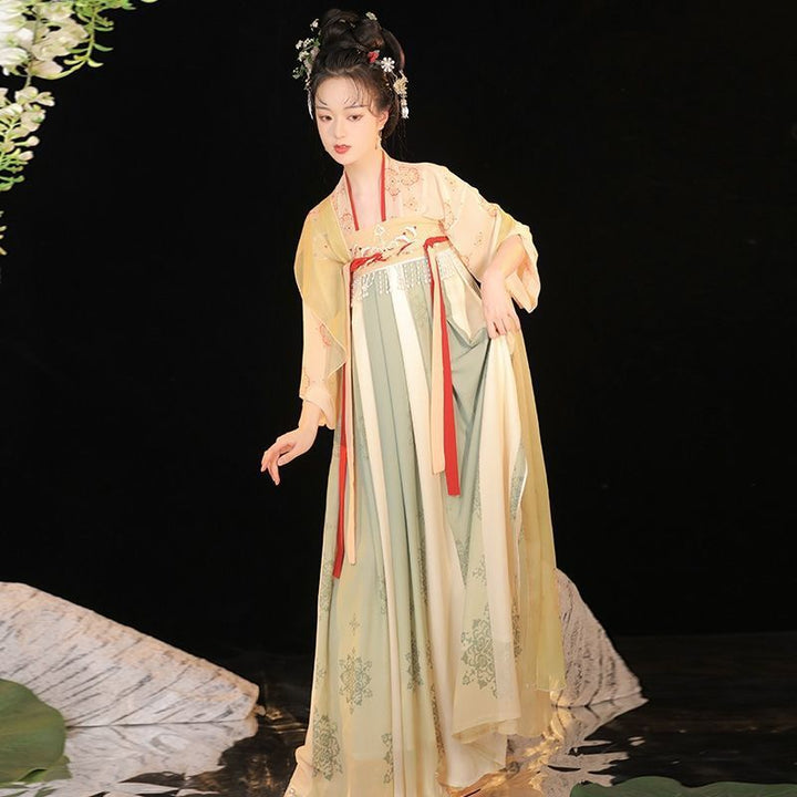 New original adult Hanfu female [Dream Chang'an] Qixi skirt ancient costume Chinese style cabbage spring and summer style daily
