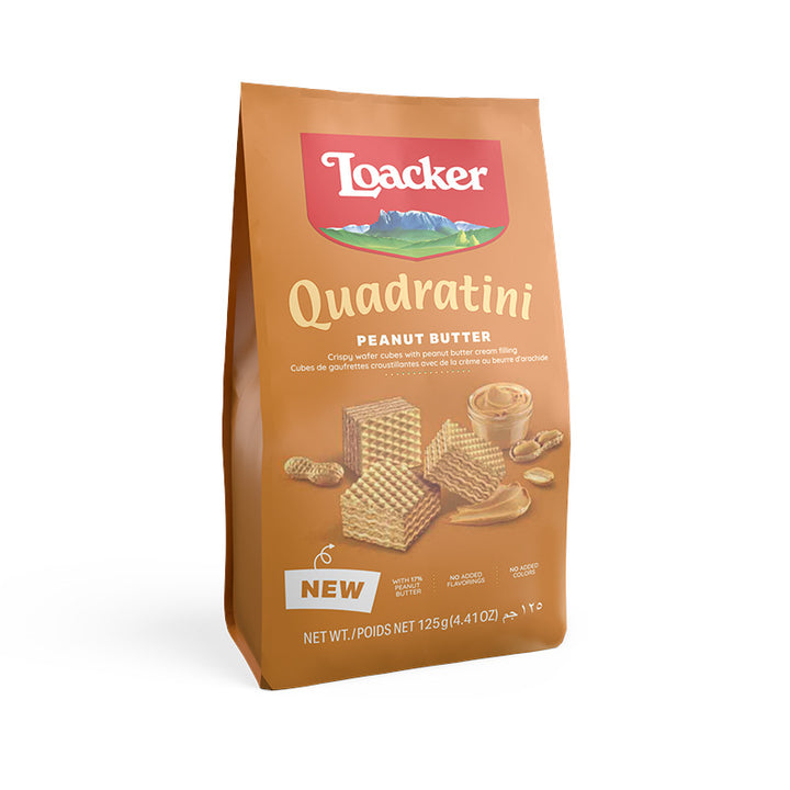 Loacker Wafer Biscuits 125g | Individually Wrapped Snack Pack | Festive Treats