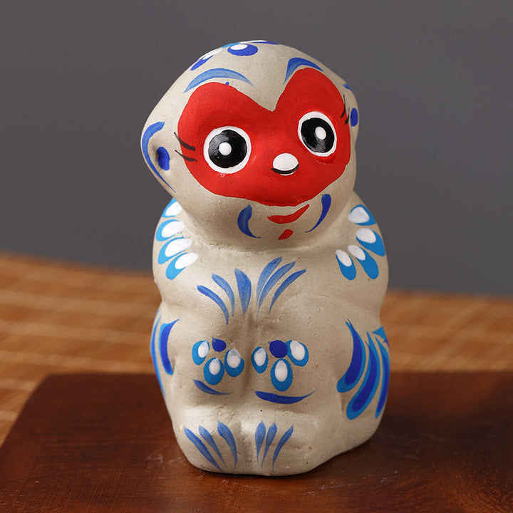 Fengxiang Clay Figurines – Hand-Painted Zodiac Sculptures (Traditional Folk Art)