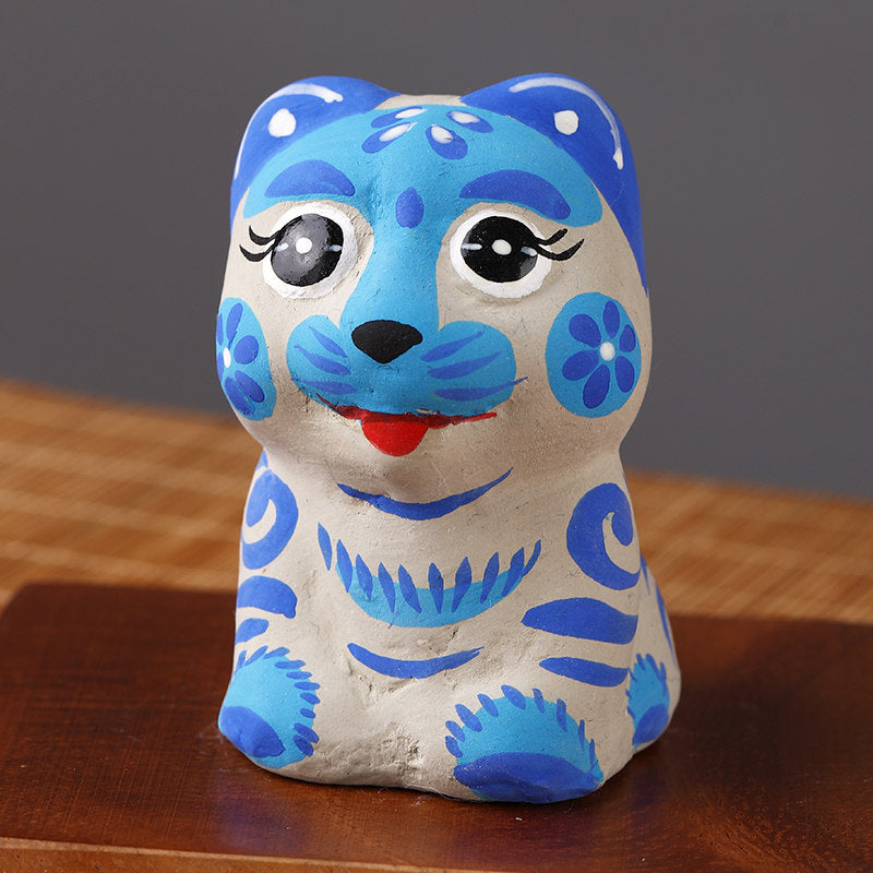 Fengxiang Clay Figurines – Hand-Painted Zodiac Sculptures (Traditional Folk Art)