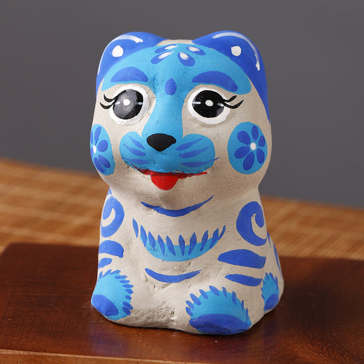 Fengxiang Clay Figurines – Hand-Painted Zodiac Sculptures (Traditional Folk Art)