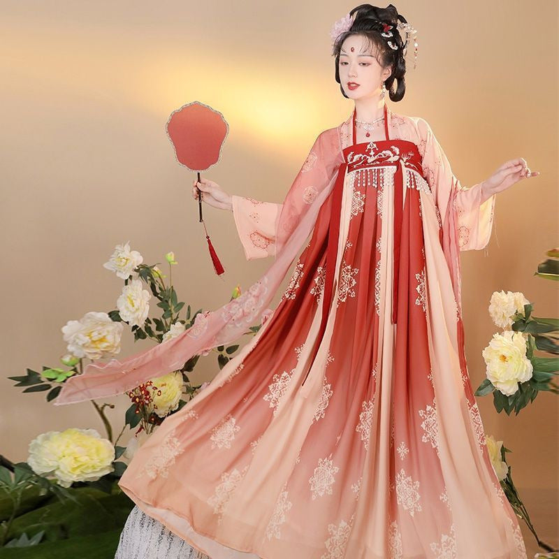 New original adult Hanfu female [Dream Chang'an] Qixi skirt ancient costume Chinese style cabbage spring and summer style daily