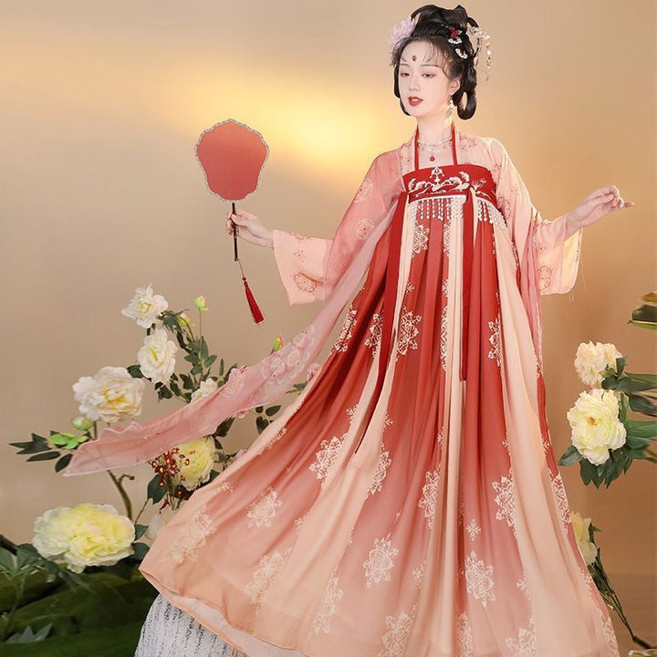 New original adult Hanfu female [Dream Chang'an] Qixi skirt ancient costume Chinese style cabbage spring and summer style daily