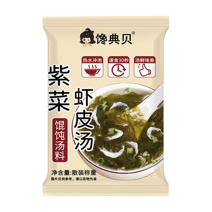 汤小淘紫菜虾皮汤料包海鲜调料包馄饨汤料100小包装免煮现货批发