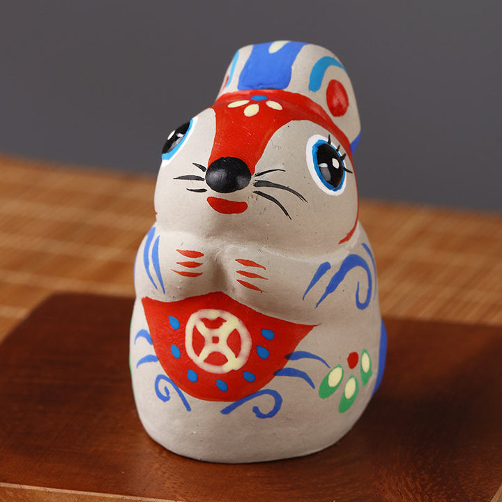 Fengxiang Clay Figurines – Hand-Painted Zodiac Sculptures (Traditional Folk Art)