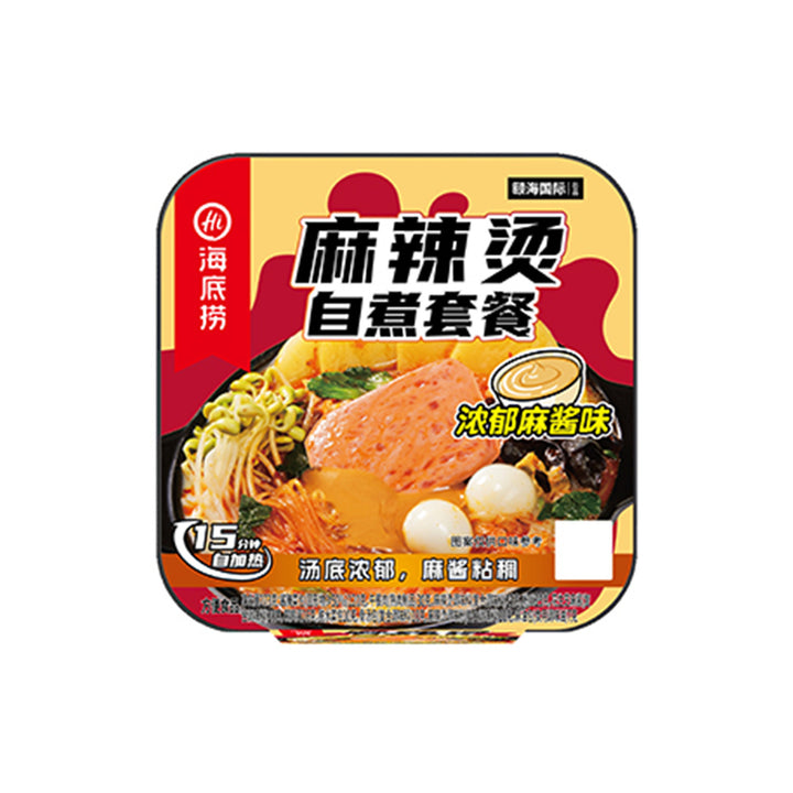 Haidilao Self-Heating Hot Pot with Crispy Tripe, Spicy Beef and Beef Brisket - Large Portion, Wholesale Case