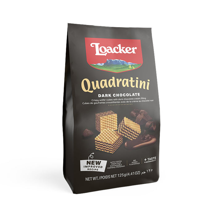 Loacker Wafer Biscuits 125g | Individually Wrapped Snack Pack | Festive Treats