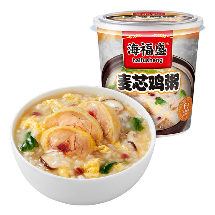 海福盛速食粥冻干粥冲泡即食营养早餐懒人皮蛋瘦肉牛肉海鲜方便粥