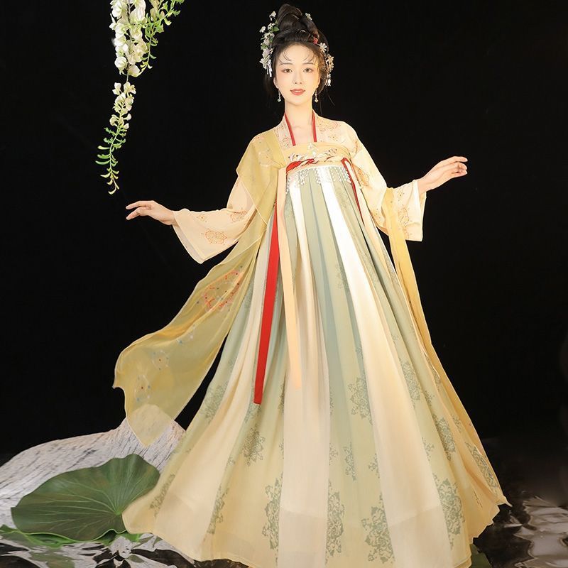 New original adult Hanfu female [Dream Chang'an] Qixi skirt ancient costume Chinese style cabbage spring and summer style daily