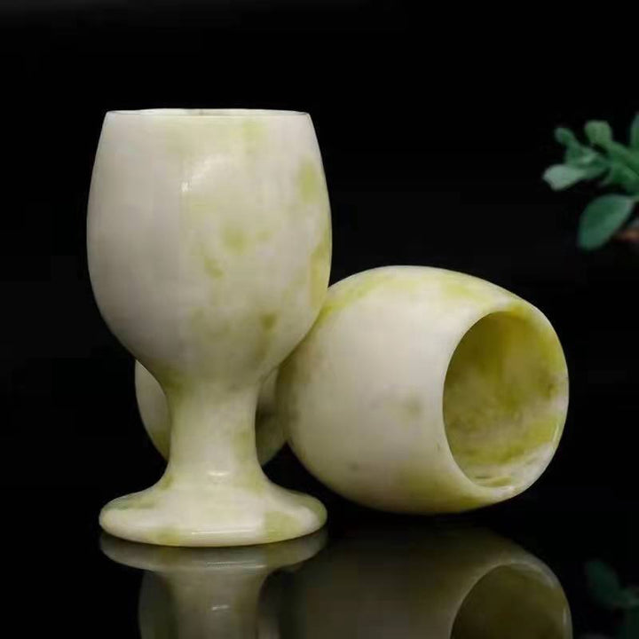 Jade Stone Tea Cup & Insulated Bowl – Lantian Jade, Dushan Jade & Lushan Green Jade Cultural Giftware