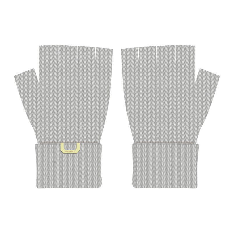 New Chinese Style Knitted Gloves for Men – Autumn/Winter Outdoor Thermal, Touchscreen, Anti-Slip, Cycling, Student Style (Model DZ80)