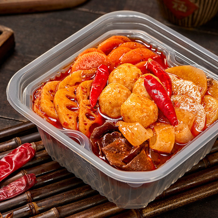 Simeida Self-Heating Hot Pot, Chongqing-style Mala Tang, convenient and ready-to-eat, perfect for lazy people, spicy beef tallow flavor, ideal for late-night meals, self-cooking hot pot.