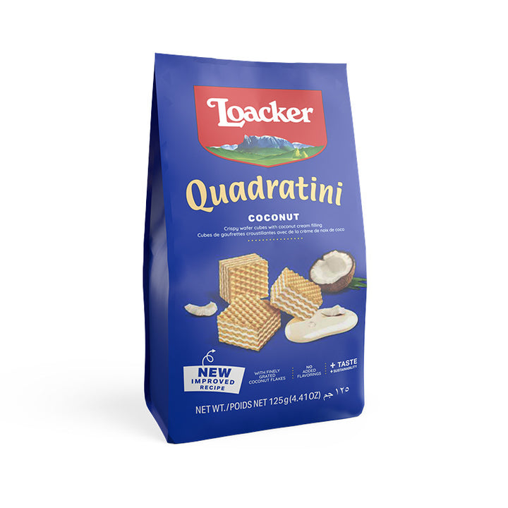 Loacker Wafer Biscuits 125g | Individually Wrapped Snack Pack | Festive Treats