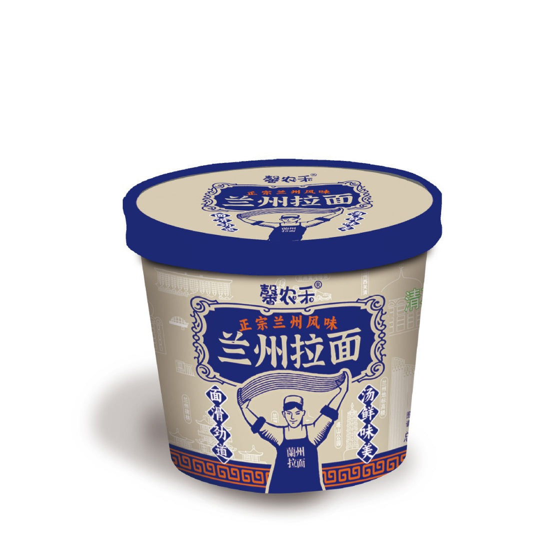 Lanzhou beef noodles barrel instant noodles fast food ramen spicy special delicious no cooking brewing non fried whole box