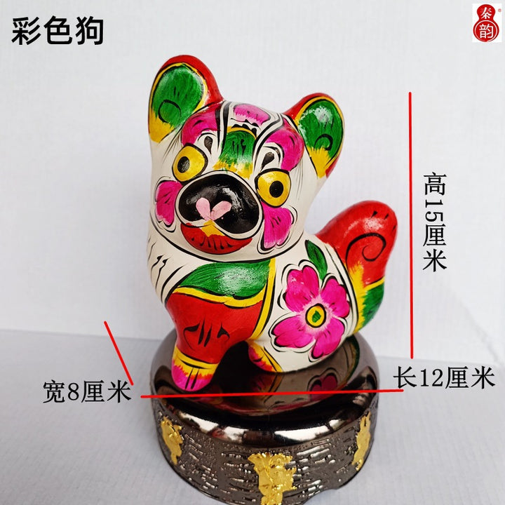 Figuras de arcilla Fengxiang artesanales – Colección Zodiaco Pintada