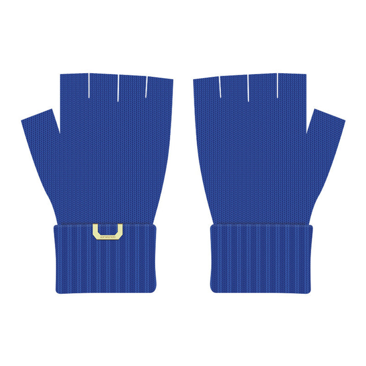 New Chinese Style Knitted Gloves for Men – Autumn/Winter Outdoor Thermal, Touchscreen, Anti-Slip, Cycling, Student Style (Model DZ80)