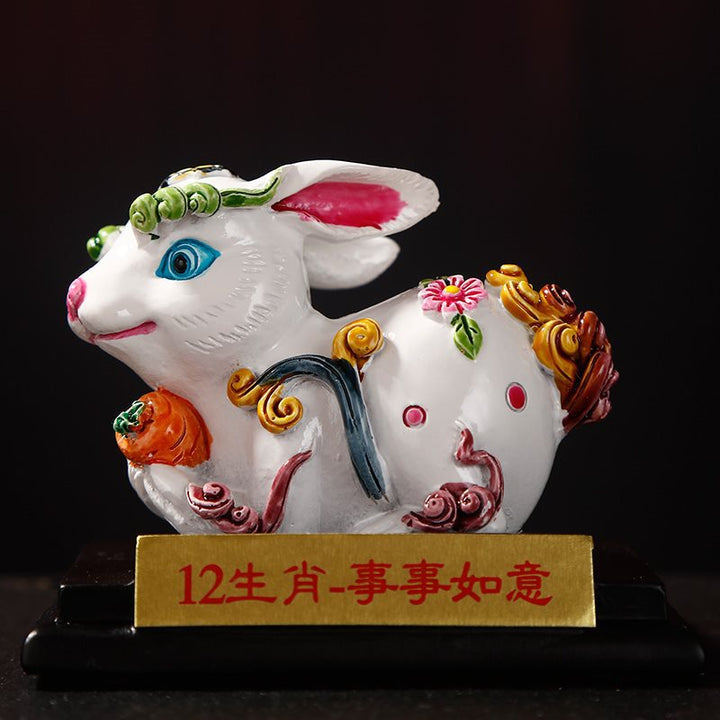 Hand-Painted Zodiac Clay Figurines – Vintage Chinese Folk Art Collectibles