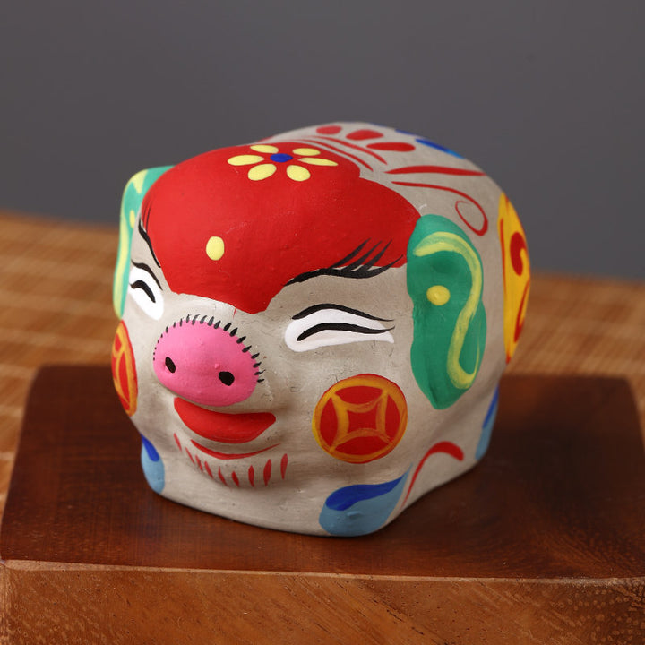 Fengxiang Clay Figurines – Hand-Painted Zodiac Sculptures (Traditional Folk Art)