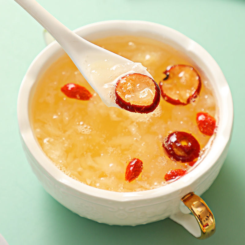 红枣枸杞银耳羹10g/包冲泡60秒免煮即食冰糖雪梨汤代早餐一件代发