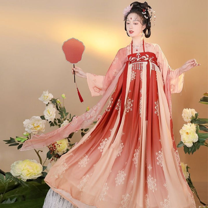 New original adult Hanfu female [Dream Chang'an] Qixi skirt ancient costume Chinese style cabbage spring and summer style daily
