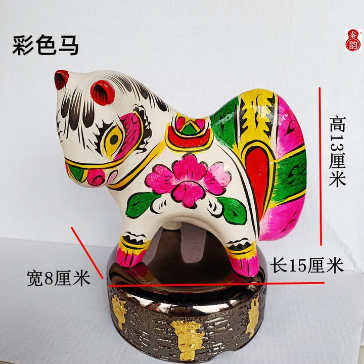 Figuras de arcilla Fengxiang artesanales – Colección Zodiaco Pintada