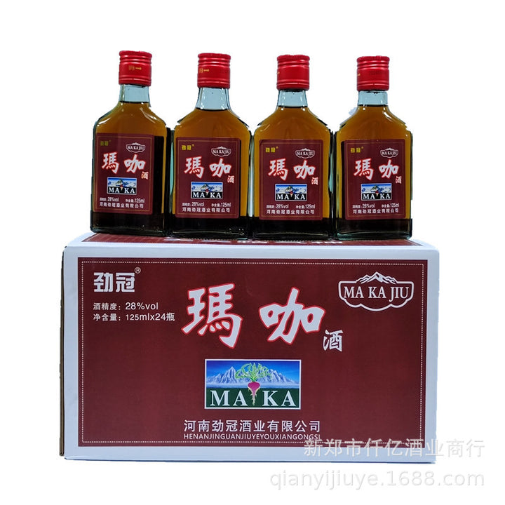 Wellness Herbal Liqueurs (125ml Small Bottles): Cordyceps & Ginseng, Deer Penis, "Three Whips," Maca, Black Goji Berry, and Snake Wine