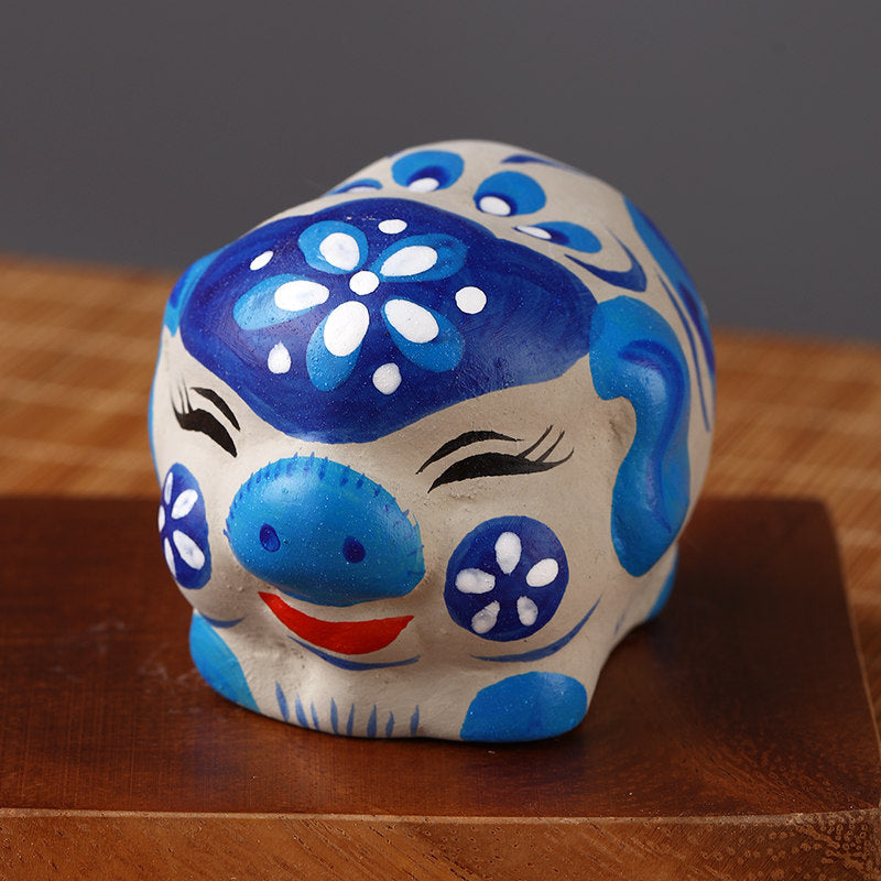Fengxiang Clay Figurines – Hand-Painted Zodiac Sculptures (Traditional Folk Art)